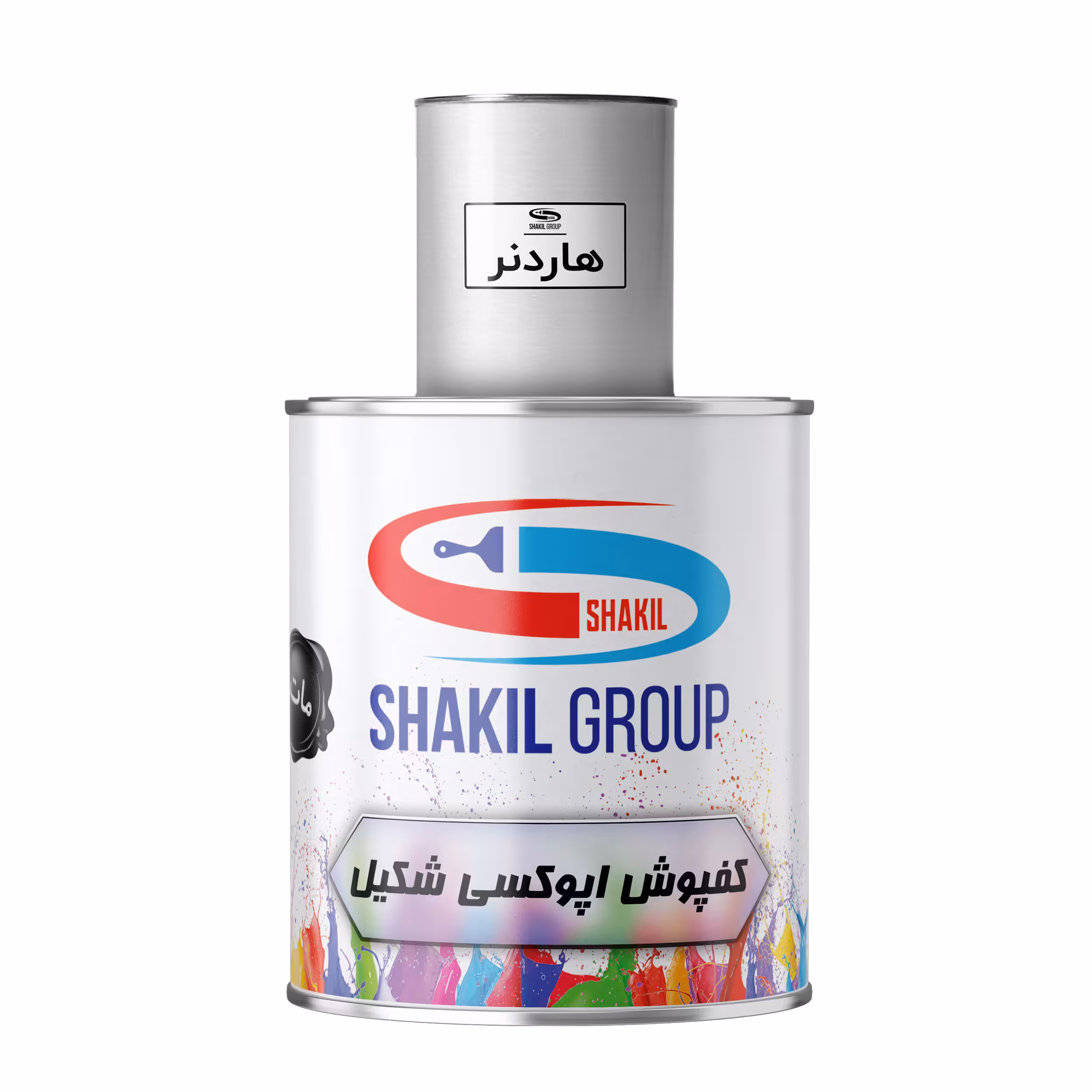 کفپوش اپوکسی آبی مات شکیل مدل FCM-BLU وزن 1.2 کیلوگرم به همراه هاردنر