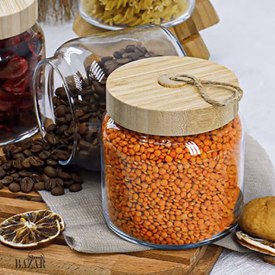 بانکه و جا ادویه کوچک پاشاباغچه مدل وودی کد 43573