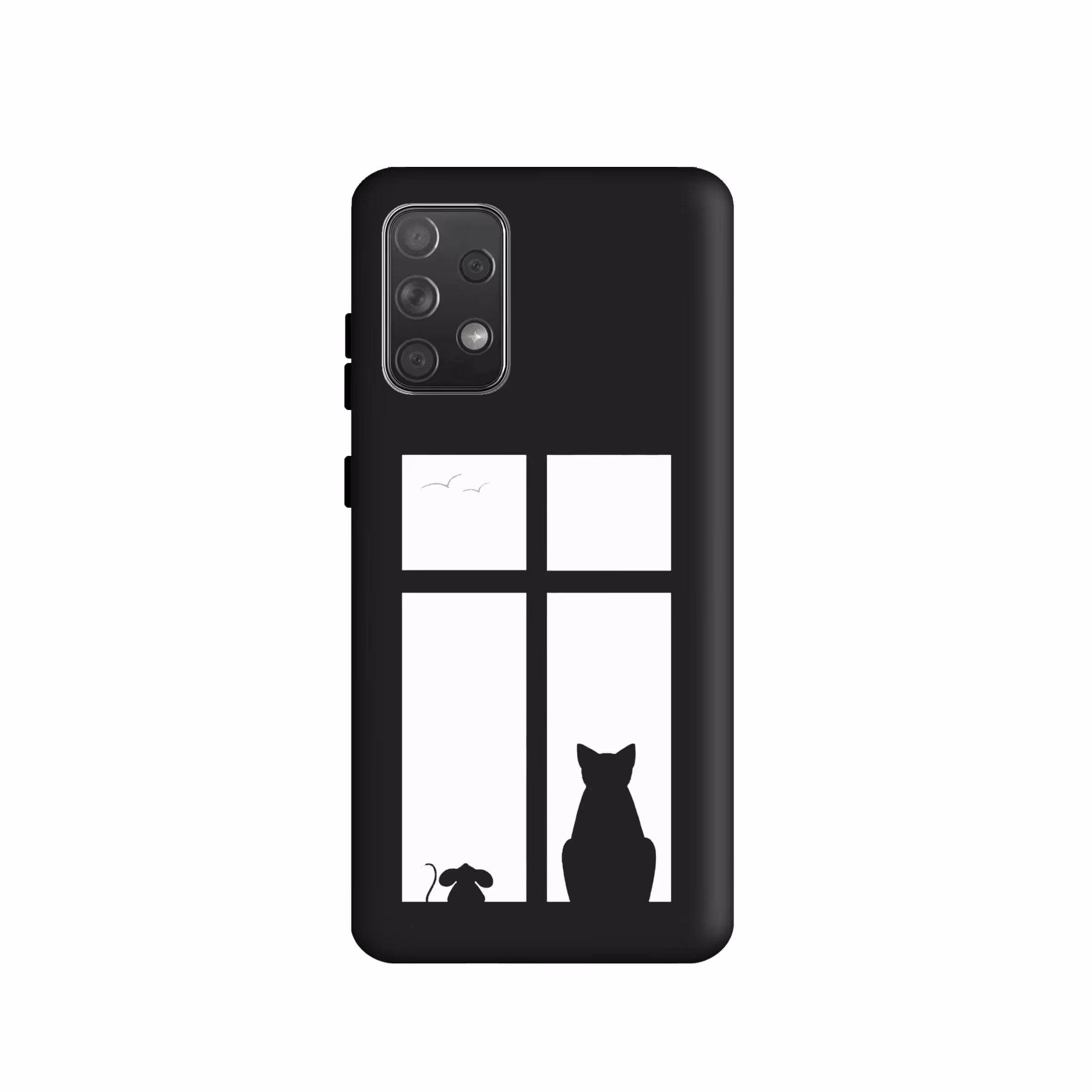 کاور طرح گربه مینیمال کد 830 مناسب برای گوشی موبایل سامسونگ Galaxy A72