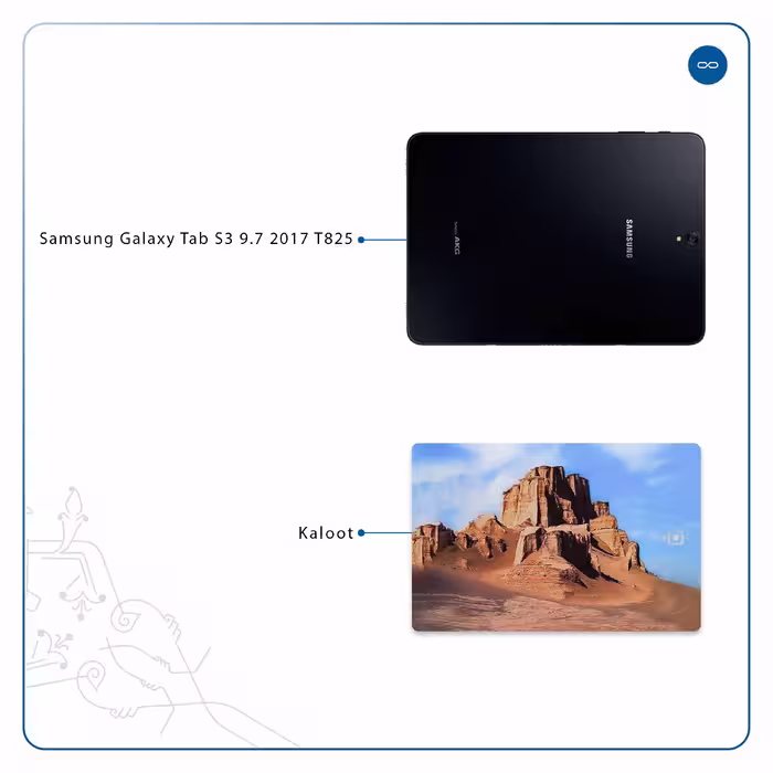 برچسب پوششی ماهوت مدل Kaloot مناسب برای تبلت سامسونگ Galaxy Tab S3 9.7 2017 T825