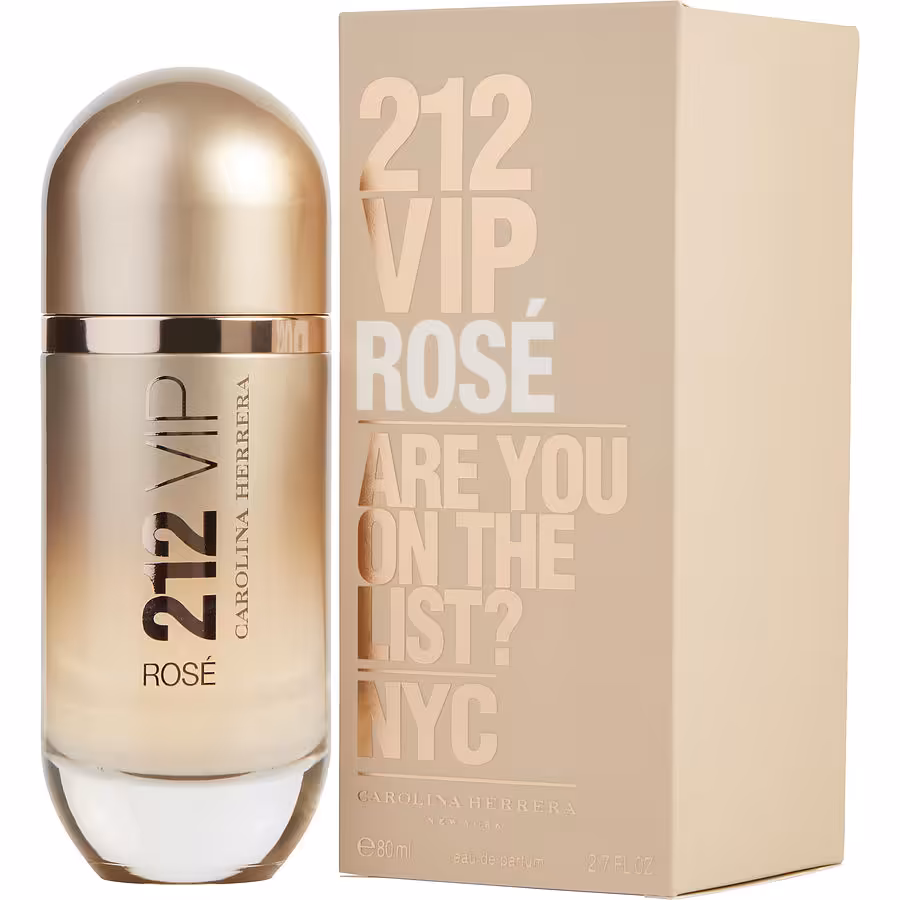 ادو پرفیوم زنانه کارولینا هررا مدل 212 VIP ROSE حجم 80 میلی لیتر