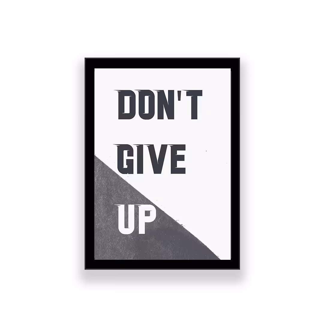 تابلو طرح انگیزشی مدل dont give up 
