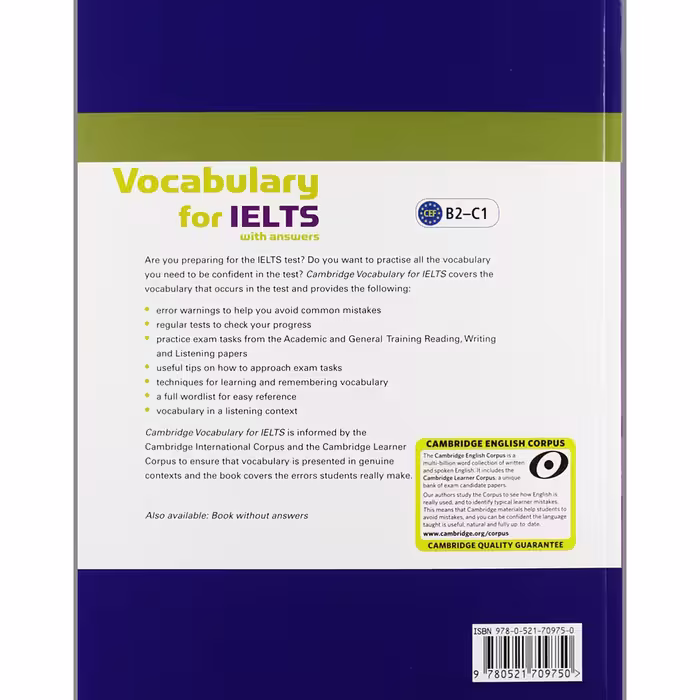 کتاب Cambridge English Vocabulary For Ielts With Answers اثر Pauline Cullen انتشارات Cambridge