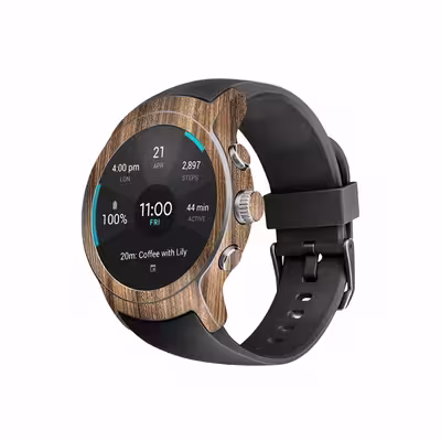 برچسب ماهوت طرح Light Walnut Wood مناسب برای ساعت هوشمند ال جی Watch Sport