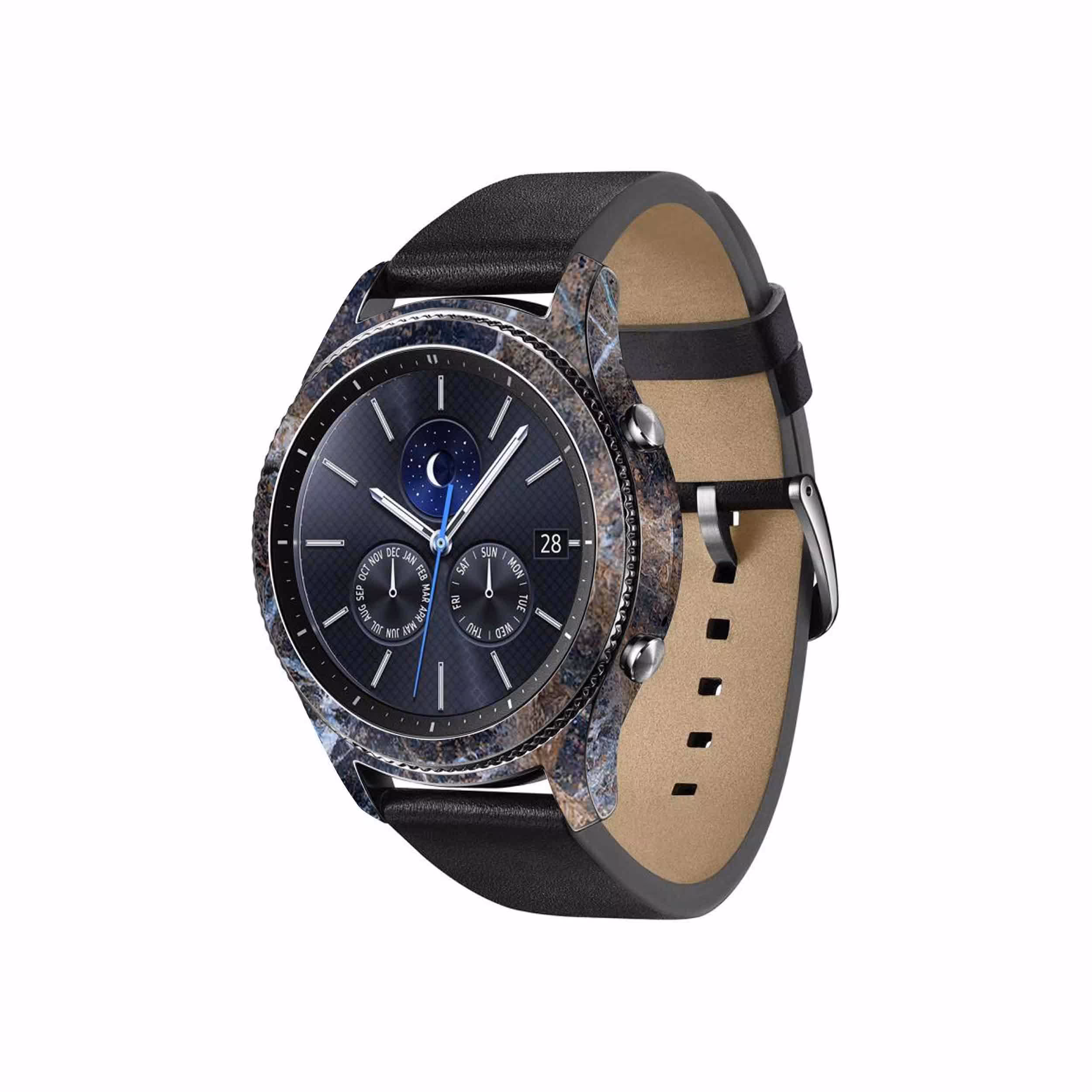 برچسب ماهوت طرح Earth-White-Marble مناسب برای ساعت هوشمند سامسونگ Galaxy Gear S3 Classic