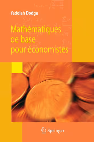 خرید و دانلود نسخه کامل کتاب Mathématiques de base pour économistes
