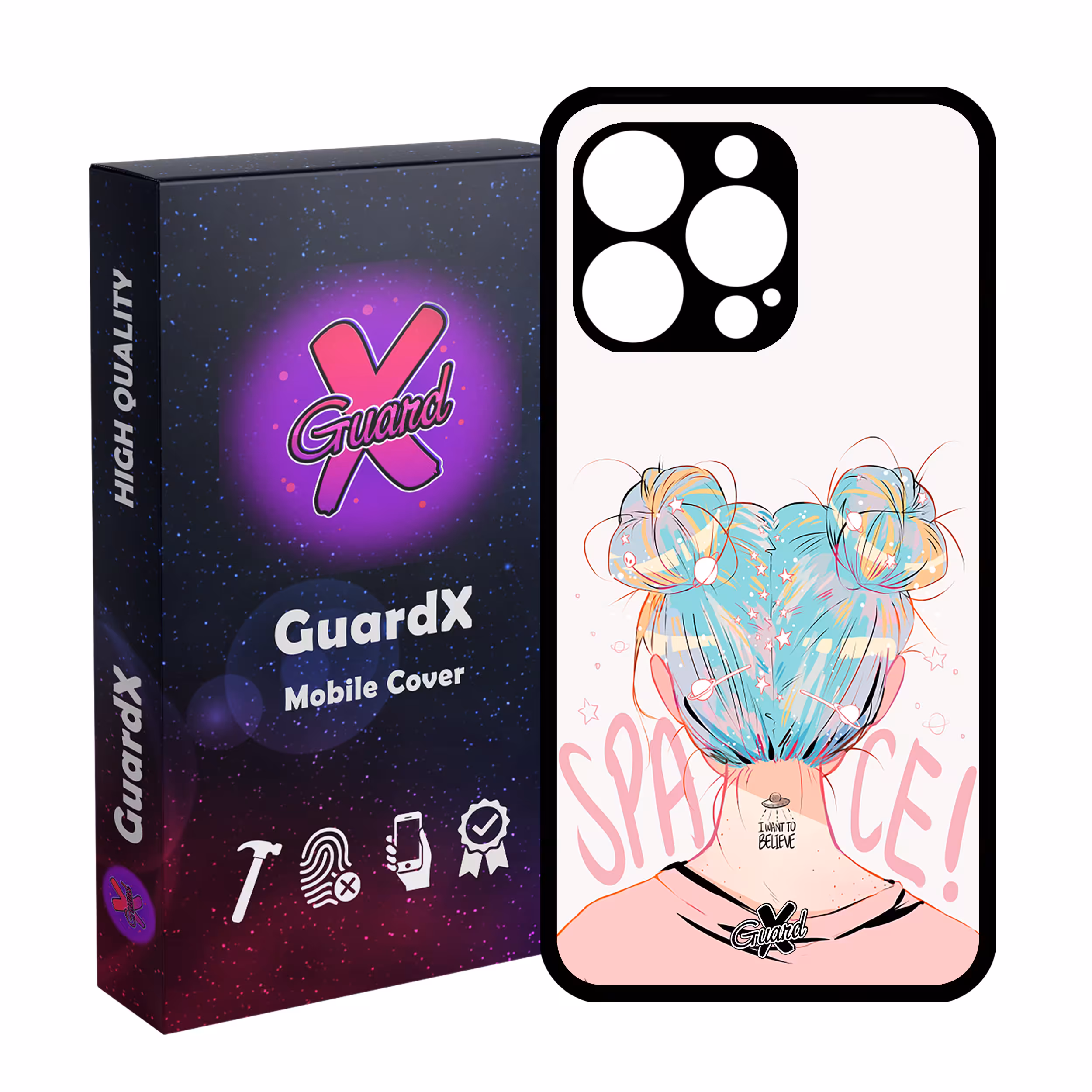 کاور گارد ایکس طرح دختر مدل Glass10198 مناسب برای گوشی موبایل اپل iPhone 13 Pro