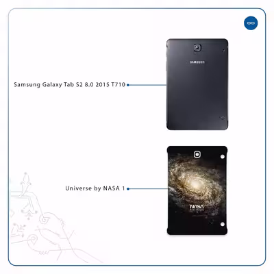 برچسب پوششی ماهوت مدل Universe-by-NASA-1 مناسب برای تبلت سامسونگ Galaxy Tab S2 8.0 2015 T710