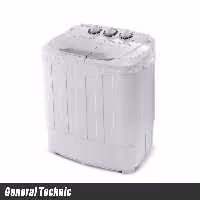 مینی واش جنرال تکنیک 3.8 کیلویی مدل SH-MW 3818 سفید نقره ای