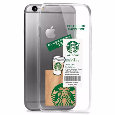 کاور طرح Starbucks مناسب برای گوشی موبایل اپل iPhone 6 / 6S