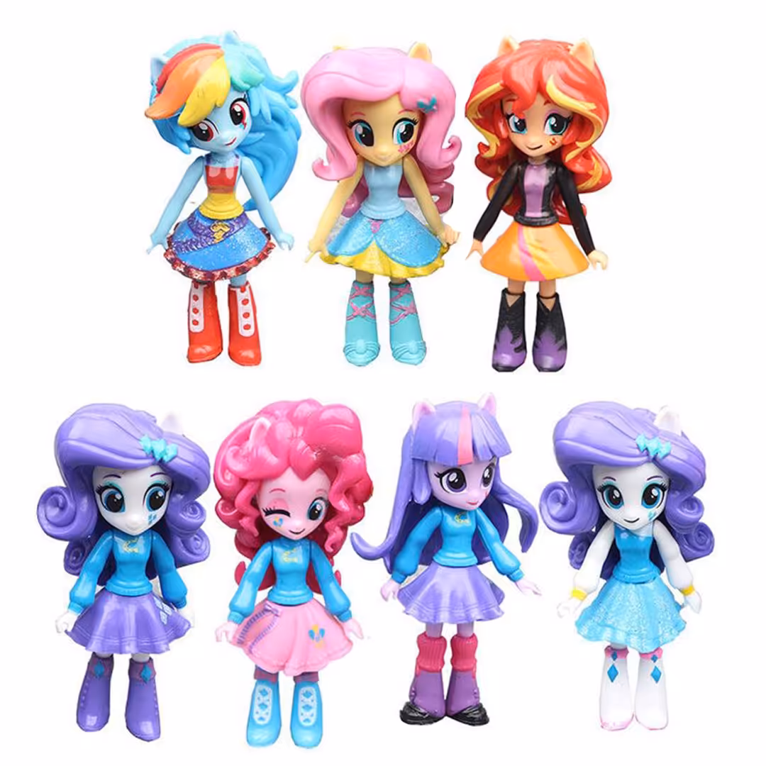 فیگور طرح پونی مدل Equestria Girls بسته 7 عددی