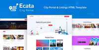 دانلود قالب اچ تی ام ال Ecata