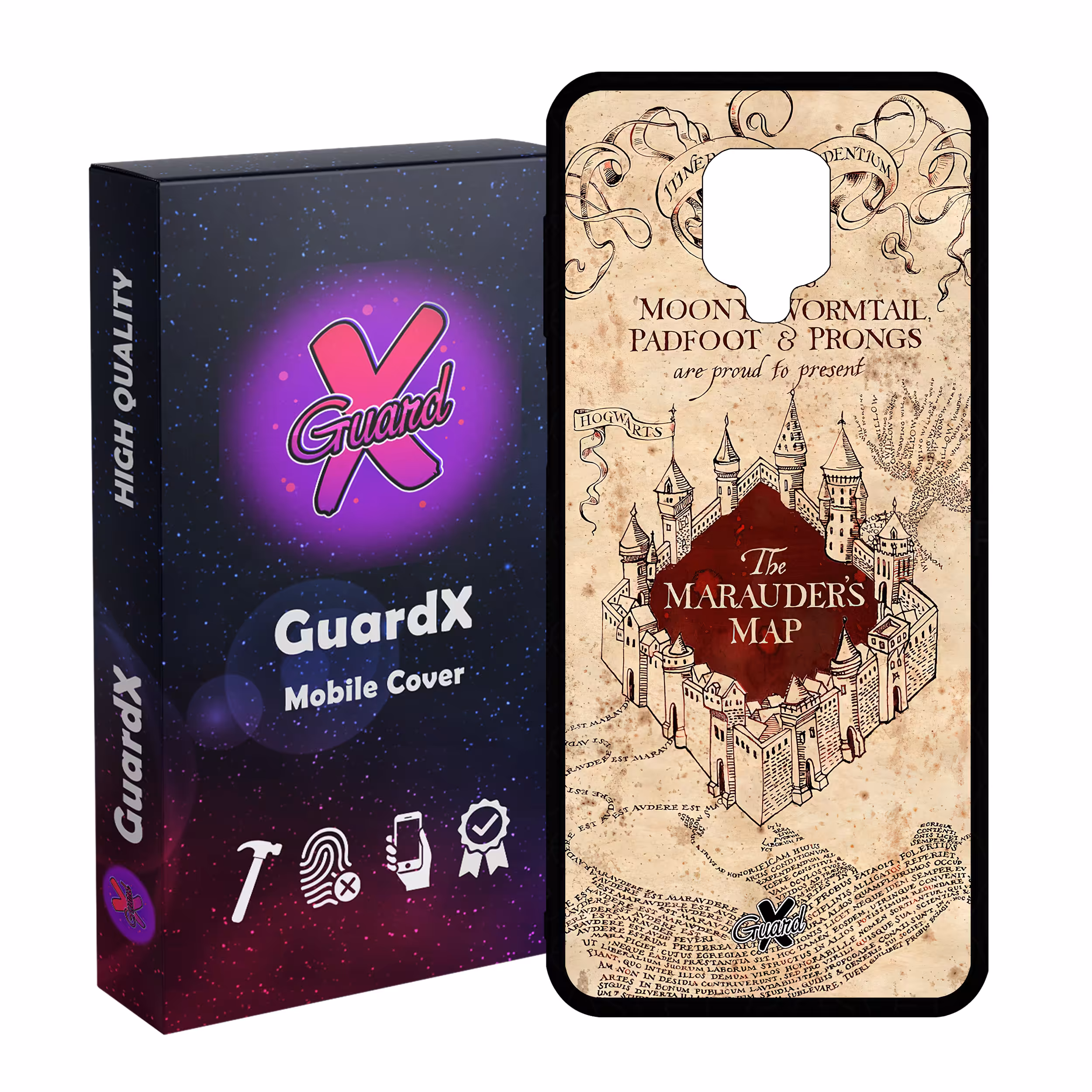 کاور گارد ایکس طرح هری پاتر مدل Glass10490 مناسب برای گوشی موبایل شیائومی Redmi Note9 Pro/Note 9 Pro Max/Redmi Note 9S/MI Poco M2 Pro
