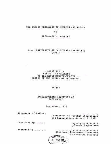 خرید و دانلود نسخه کامل کتاب [Dissertation] The Phrase Phonology of English and French