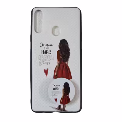 کاور طرح دخترانه کد 718 مناسب برای گوشی موبایل اپل iPhone 7 Plus / 8 Plus به همراه پاپ سوکت