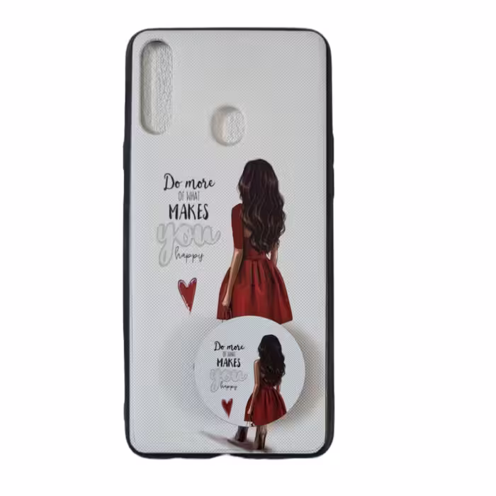 کاور طرح دخترانه کد 718 مناسب برای گوشی موبایل اپل iPhone 7 Plus / 8 Plus به همراه پاپ سوکت