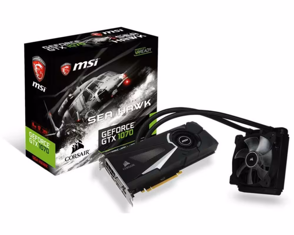 کارت گرفیک ام اس ای GTX 1070 SEA HAWK X