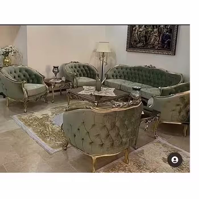 مبل کلاسیک واستیل مدل زمرد ارسال با باربری پس کرایه