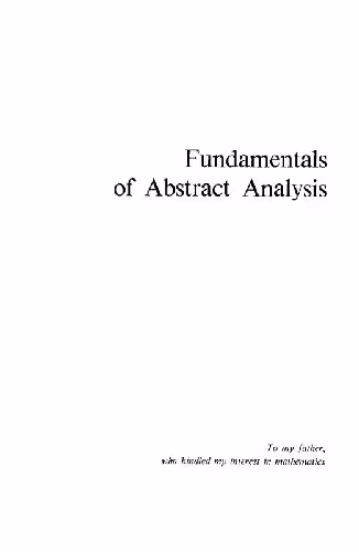 خرید و دانلود نسخه کامل کتاب Fundamentals of Abstract Analysis