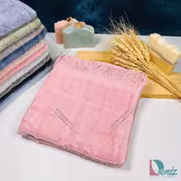 حوله دستی طرح مارتا رنگ کالباسی