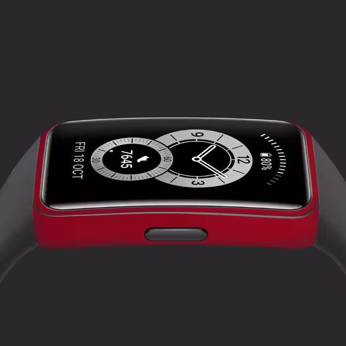 برچسب ماهوت طرح Matte Warm Red مناسب برای ساعت هوشمند هوآوی band 6