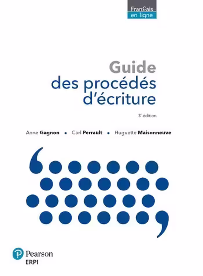 خرید و دانلود نسخه کامل کتاب Guide des procédés d’écriture