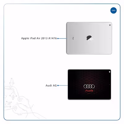 برچسب پوششی ماهوت مدل Audi AG مناسب برای تبلت اپل iPad Air 2013 A1476