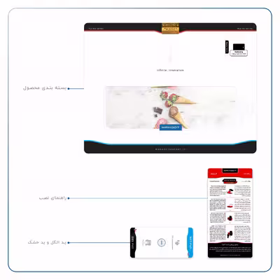برچسب پوششی ماهوت مدل Funnel ice cream مناسب برای تبلت سامسونگ Galaxy Tab A 10.1 2016 T580