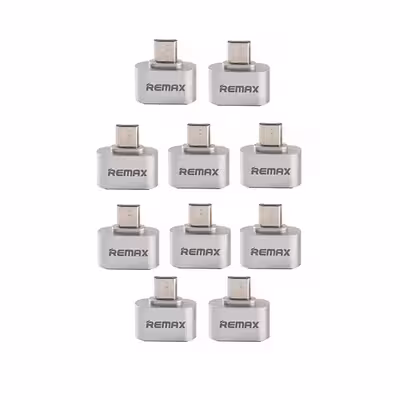 مبدل OTG microUSB ریمکس مدل Pny-10 بسته 10 عددی