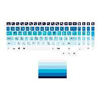 برچسب حروف فارسی کیبورد توییجین و موییجین مدل colors 04 مناسب برای لپ تاپ لنوو Legion به همراه استیکر تاچ پد