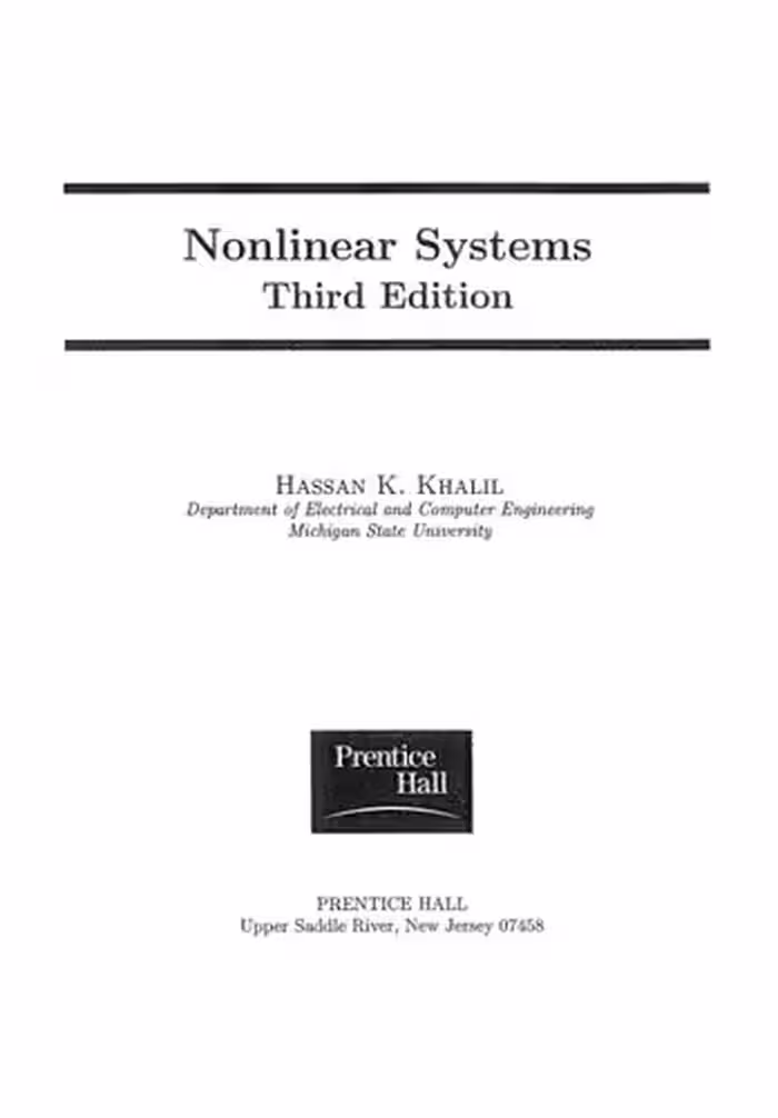 خرید و دانلود نسخه کامل کتاب Nonlinear Systems