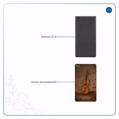 برچسب پوششی ماهوت مدل Violin-Instrument مناسب برای تبلت لنوو E7