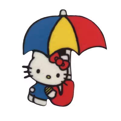 استیکر پارچه و لباس مدل کیتی CHAT