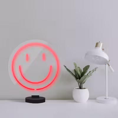 چراغ رومیزی مدل  ریموت دار SMILE-GL_RD-GLASS