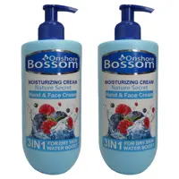 کرم آبرسان انشور بوسوم مدل blueberry حجم 500 میلی لیتر مجموعه 2 عددی