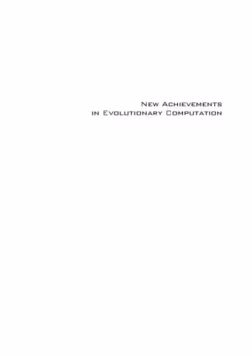 خرید و دانلود نسخه کامل کتاب New Achievements in Evolutionary Computation