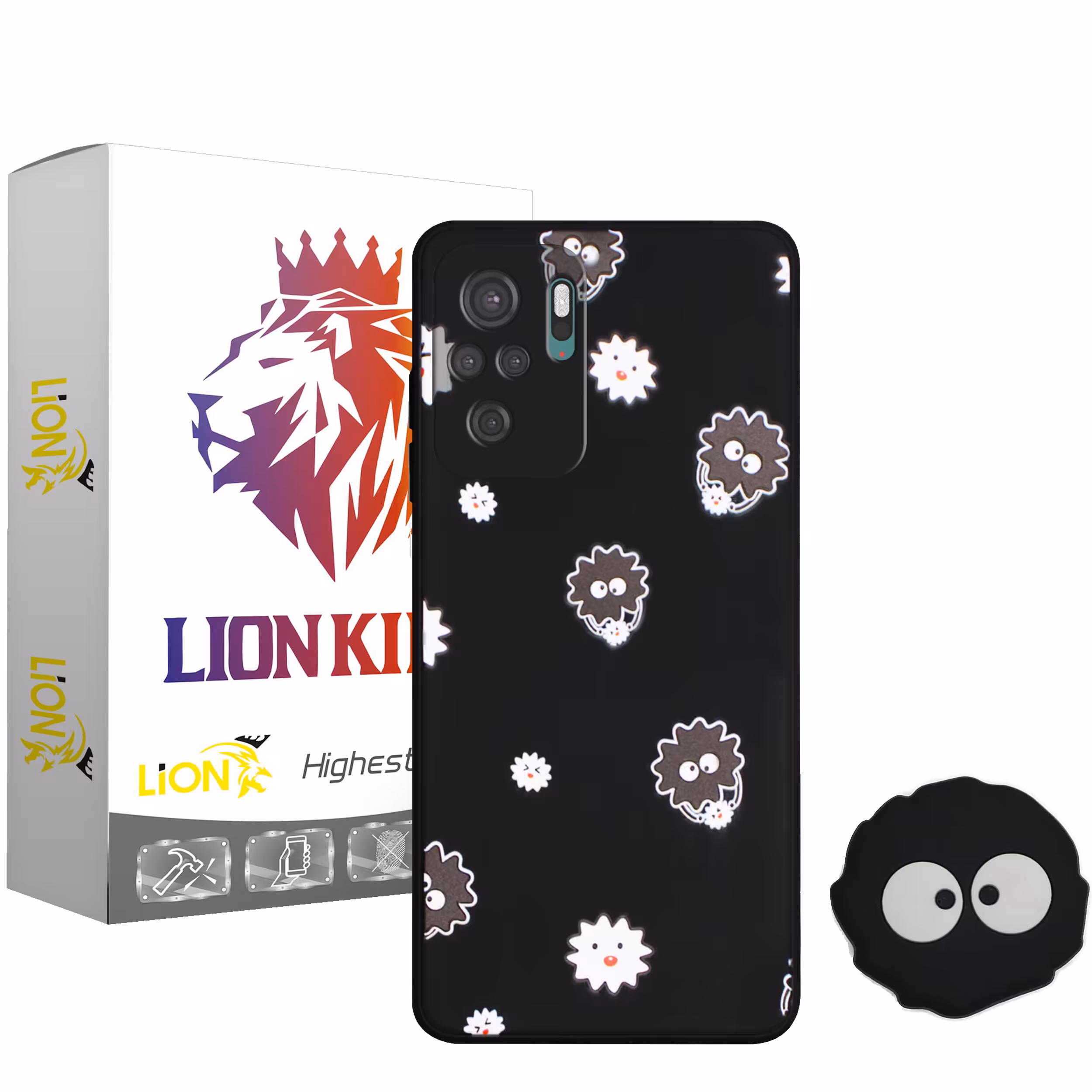 کاور لاین کینگ مدل SLmickrob مناسب برای گوشی موبایل شیایومی Redmi Note10 10S به همراه پایه نگهدارنده