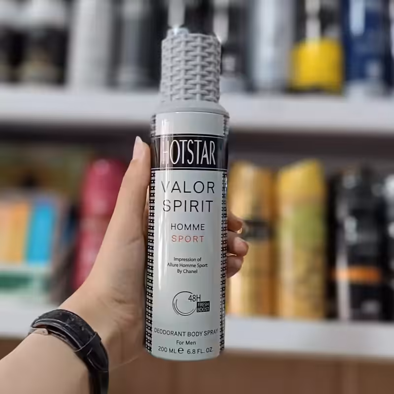 اسپری بدن مردانه هات استار مدل Valor Spirit حجم 200 میل