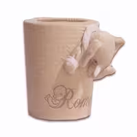 سطل اتاق كودک رومنس طرح فیل کرم و طوسی ROMANCE