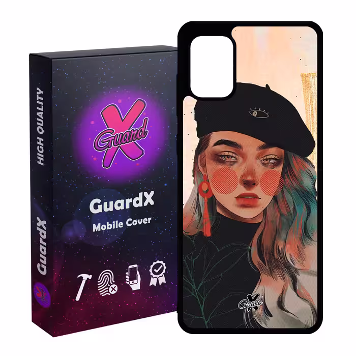 کاور گارد ایکس طرح Girl مدل Glass10321 مناسب برای گوشی موبایل سامسونگ Galaxy A31