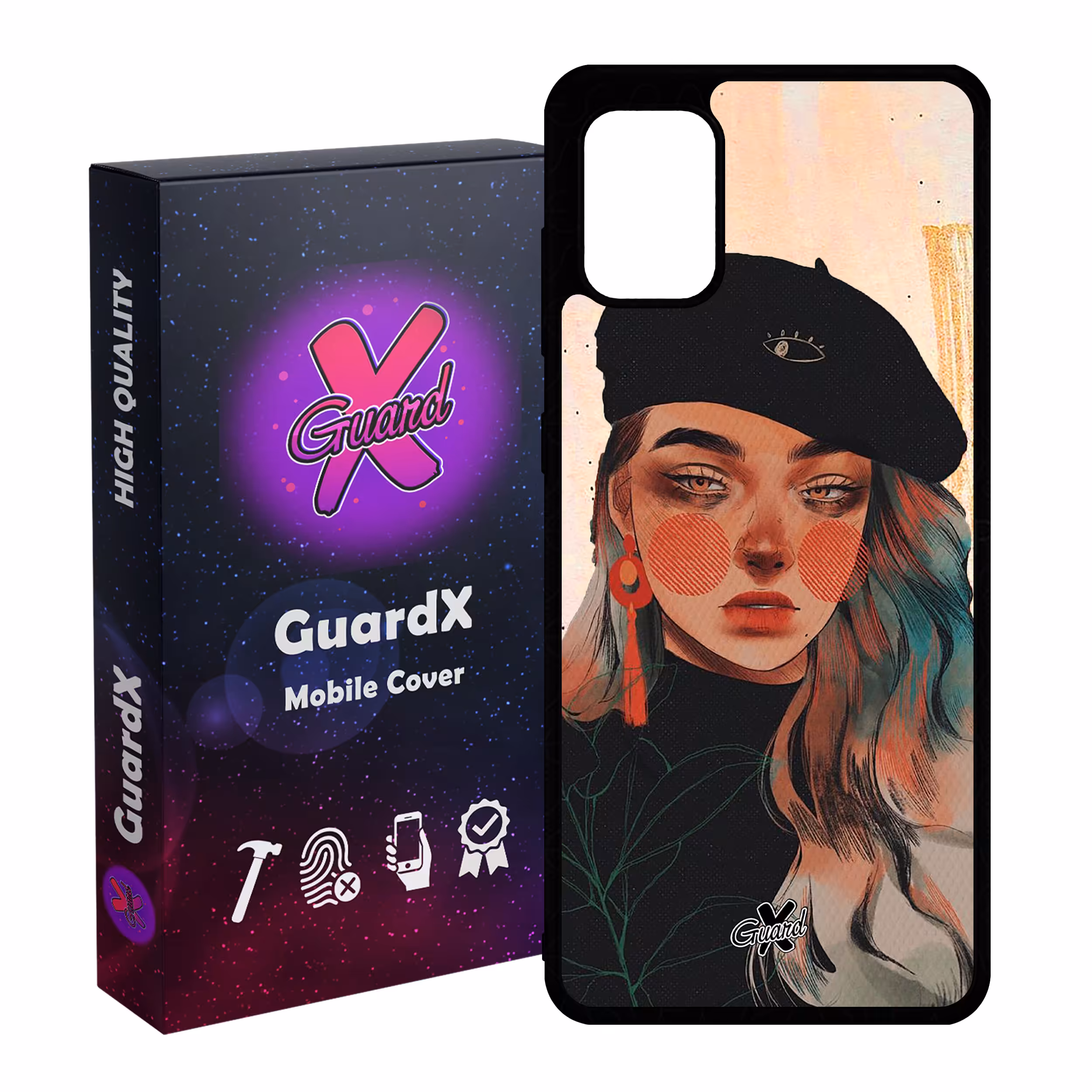 کاور گارد ایکس طرح Girl مدل Glass10321 مناسب برای گوشی موبایل سامسونگ Galaxy A31