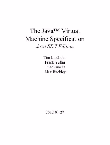 خرید و دانلود نسخه کامل کتاب The Java Virtual Machine Specification. Java SE 7 Edition