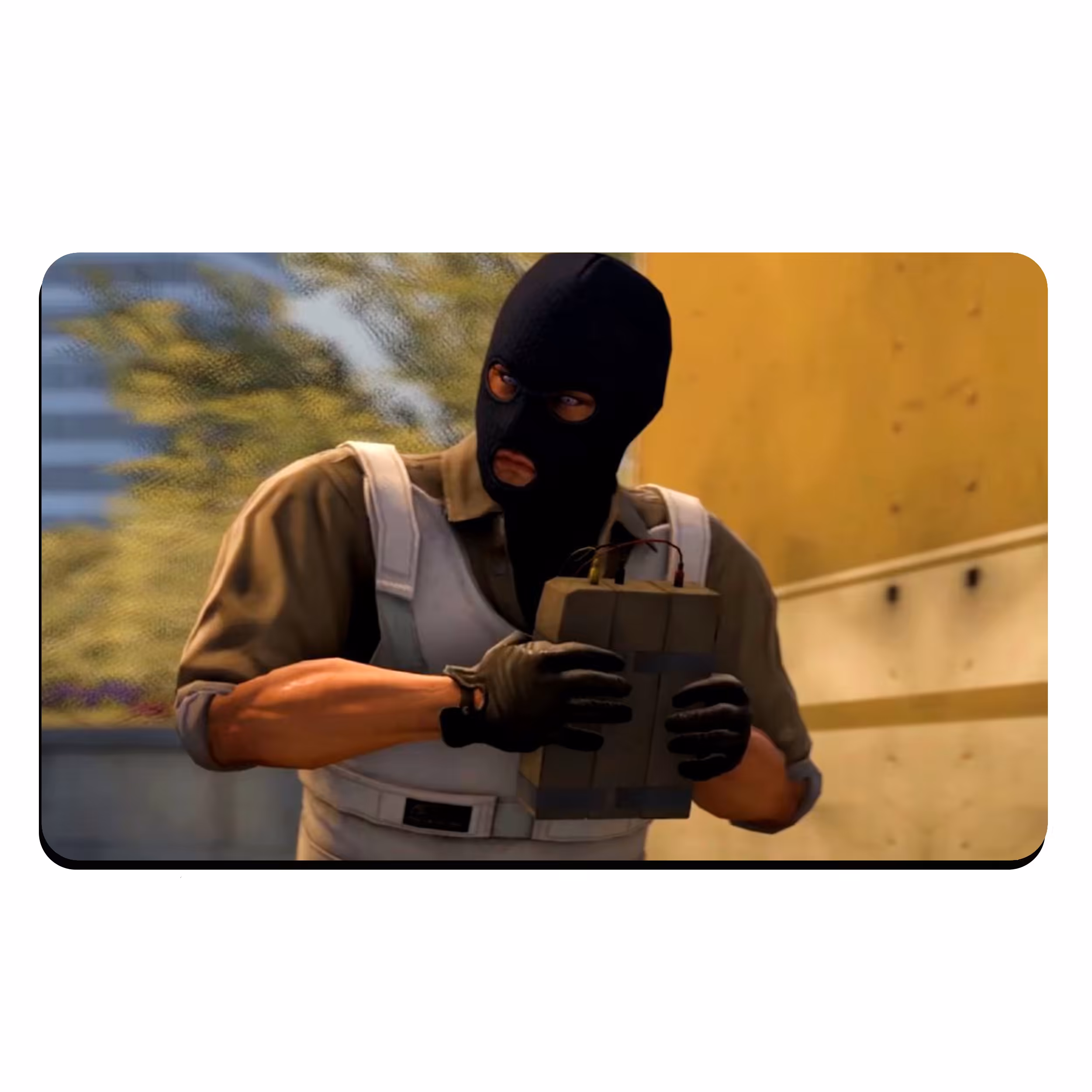ماوس پد مخصوص بازی طرح counter strike مدل MOUB-514