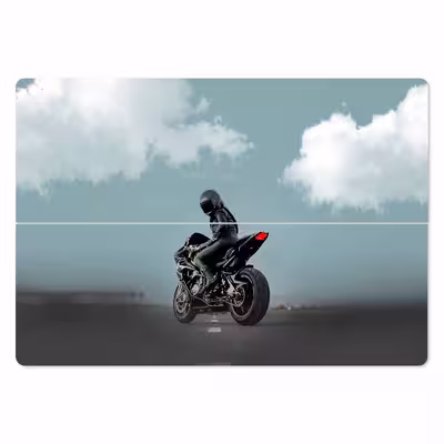 برچسب پوششی ماهوت مدل Motorcycling مناسب برای تبلت ایسوس Transformer 3 Pro 2016