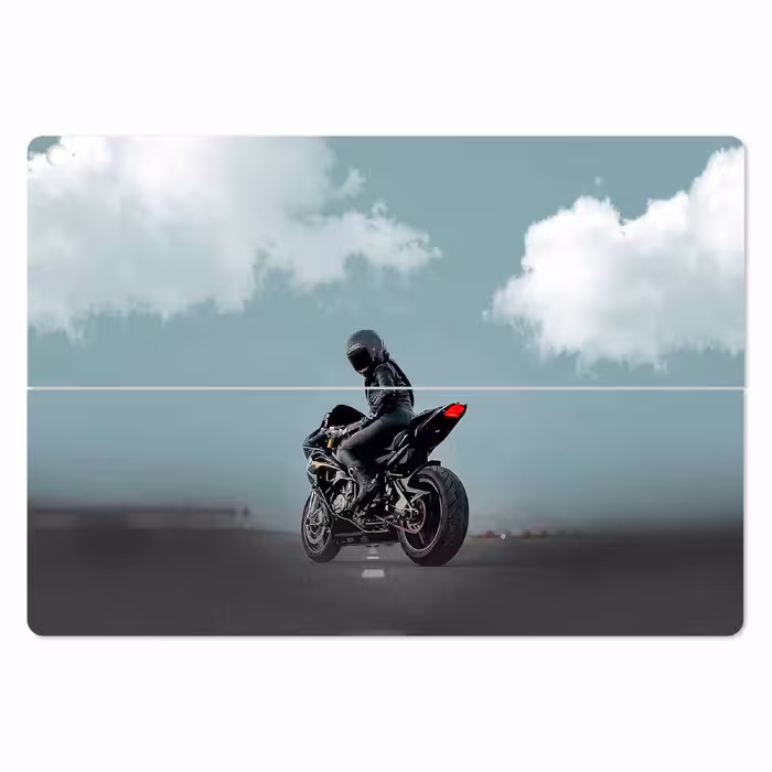 برچسب پوششی ماهوت مدل Motorcycling مناسب برای تبلت ایسوس Transformer 3 Pro 2016
