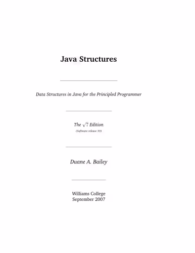 خرید و دانلود نسخه کامل کتاب Java Structures Data Structures in Java for the Principled Programmer
