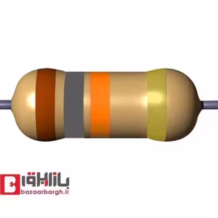 مقاومت 18 کیلو اهم 1/2 وات 5 درصد
