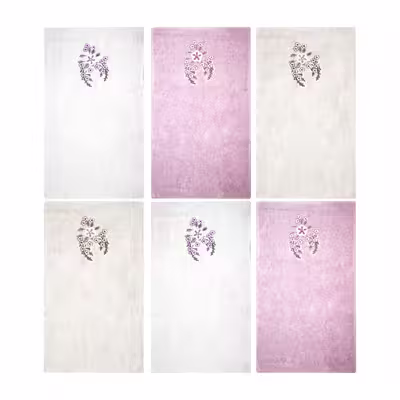 حوله آشپزخانه ربکا مدل R-336421 سایز 30x50 سانتی متر مجموعه 6 عددی