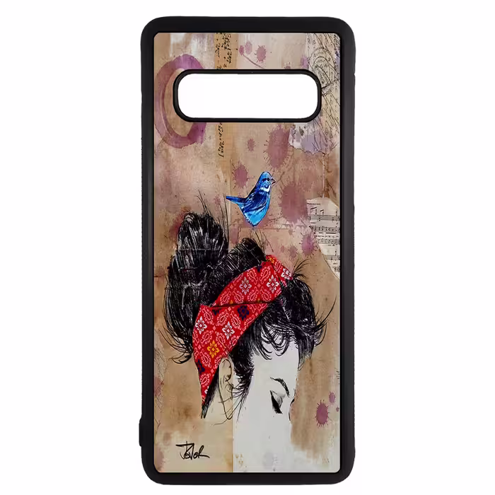 کاور طرح دختر کد 1105352 مناسب برای گوشی موبایل سامسونگ galaxy s10 plus