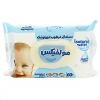 دستمال مرطوب ایزوتونیک 60 عددی مولفیکس Molfix